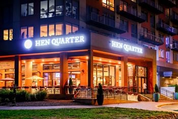 On-site retail and premium dining with outdoor patio and seating